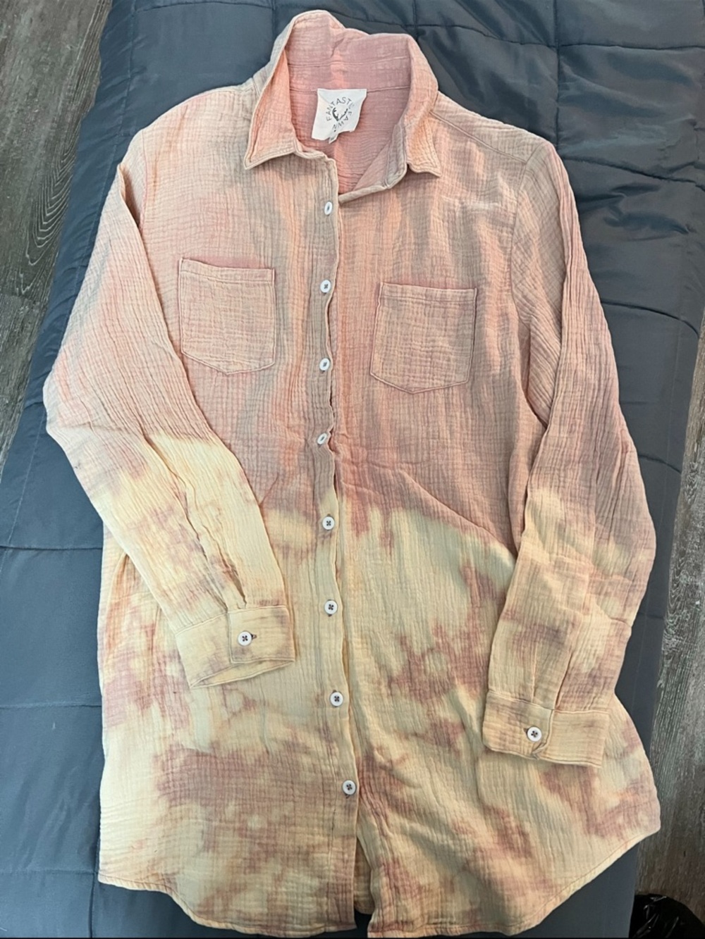 Fantastic Fawn Blush and Cream Button-Up Shirt